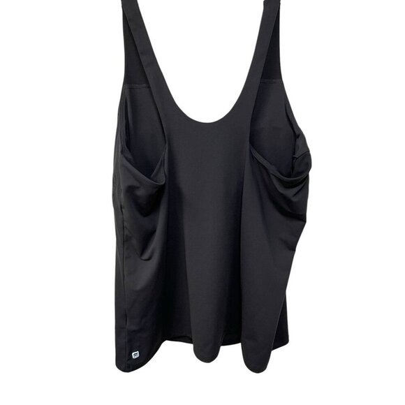 Fabletics Workout Tank Vega Performance Black Cut Out Floral See Through Size XL - Picture 5 of 7